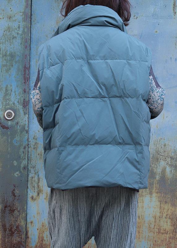 Drune | grau grün Überbekleidung Plus Size Jacken & Mäntel ärmellos Stehkragen Winter Überbekleidung