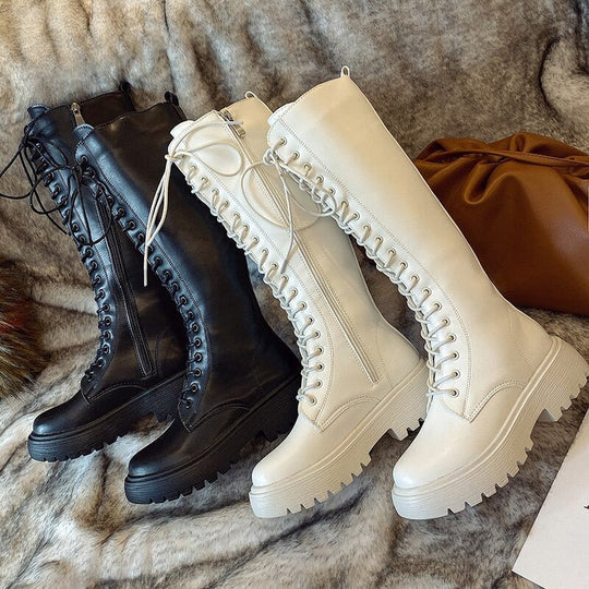 Drune | Stilvolle kniehohe Stiefel für Damen