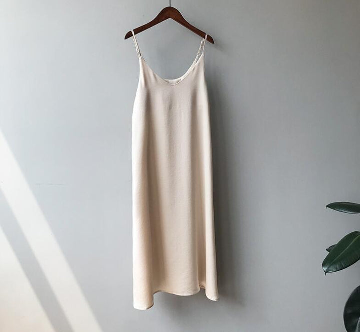 Drune | Spaghetti-Träger Lang Kleid
