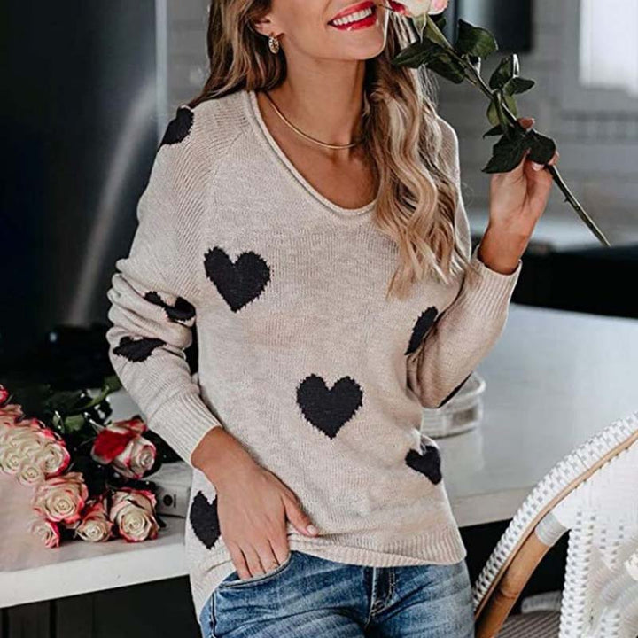 Drune | Strickpullover Mit Herzmuster Für Damen