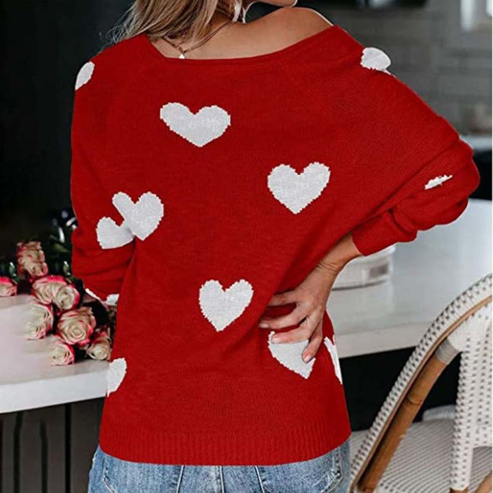 Drune | Strickpullover Mit Herzmuster Für Damen