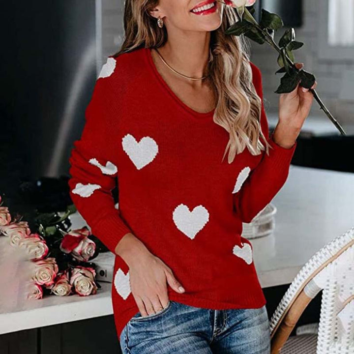 Drune | Strickpullover Mit Herzmuster Für Damen