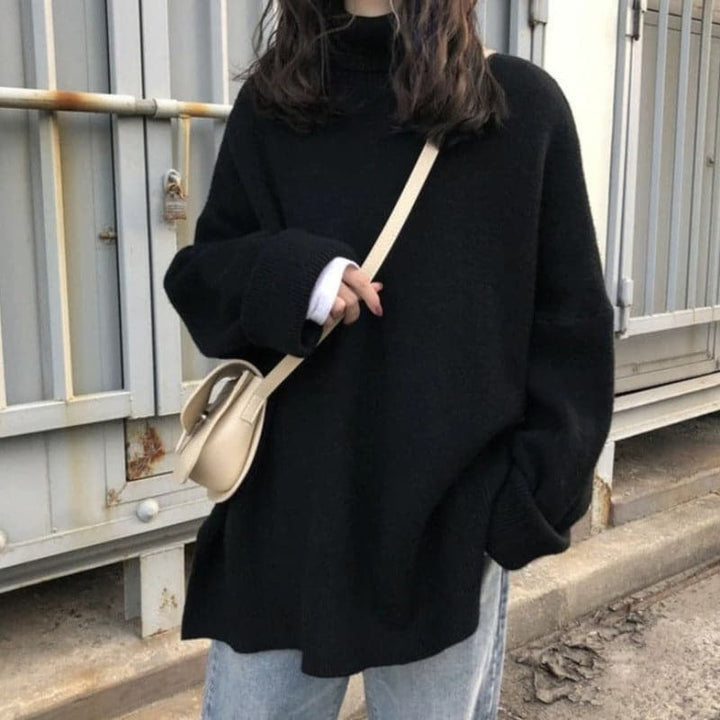 Drune | Rollkragenpullover - Oversized Fit - Weiches Strick - Lange Ärmel