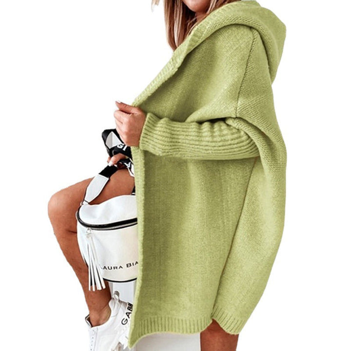 Drune | Langarm Offene Strickjacke mit Kapuze