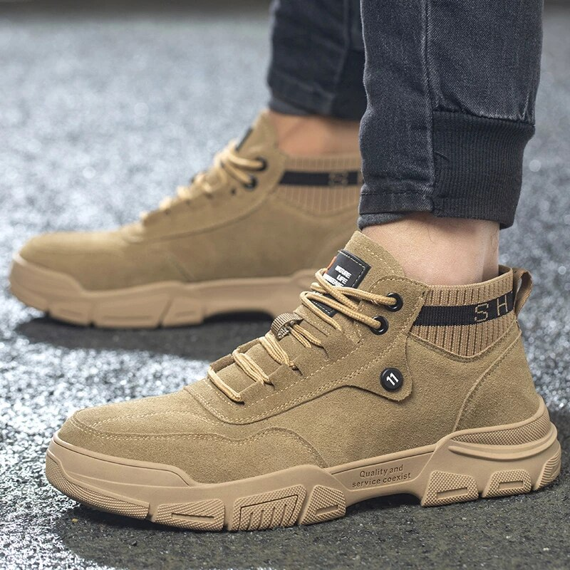 Leicht Stahlkappe Schuhe Berufsschuhe Sportlich Atmungsaktiv Schutzschuhe Drune