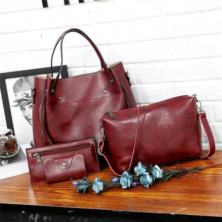 Drune | 4 Teiliges Weinlese Handtaschensatz Für Damen
