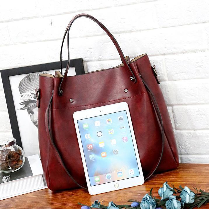 Drune | 4 Teiliges Weinlese Handtaschensatz Für Damen