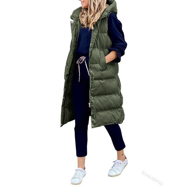 Drune | Lange ärmellose Jacke für Frauen