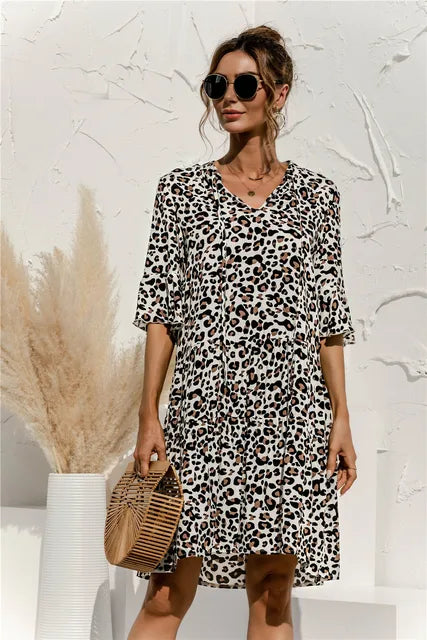 Drune | Lebhaftes Floral Sommerkleid