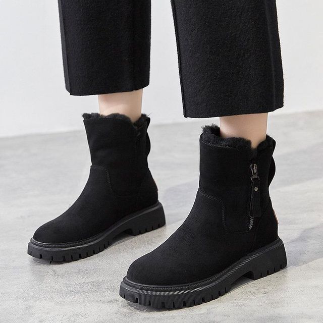 Drune | Warme Damenstiefel mit Reißverschluss
