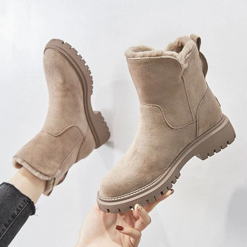 Drune | Warme Damenstiefel mit Reißverschluss