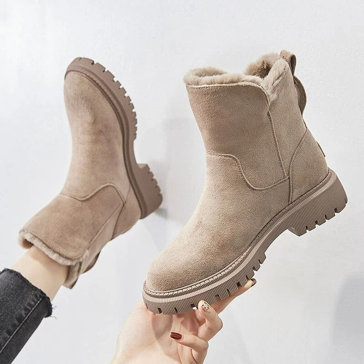 Drune | Warme Damenstiefel mit Reißverschluss