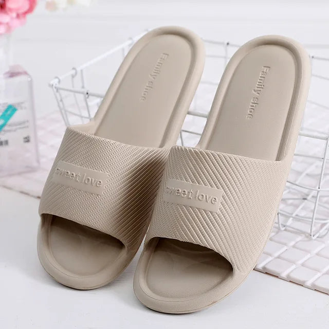 Drune – Rutschfeste Sommer-Flip-Flops für Damen: Bequeme Hausschuhe für den Innenbereich, wasserdichtes EVA-Material