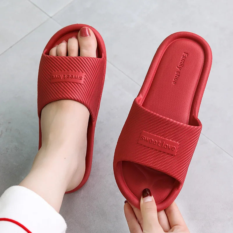 Drune – Rutschfeste Sommer-Flip-Flops für Damen: Bequeme Hausschuhe für den Innenbereich, wasserdichtes EVA-Material