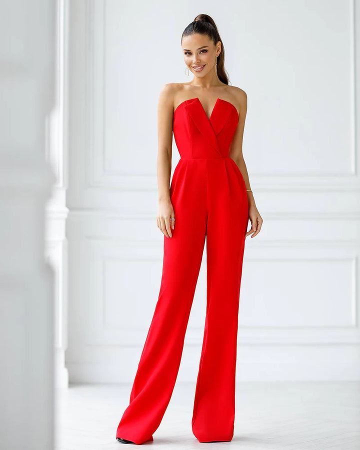Drune | Asymmetrischer Revers Mittel-Taillen Pendel-Overall