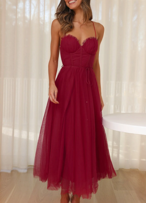Drune | Ärmelloses Midi Kleid
