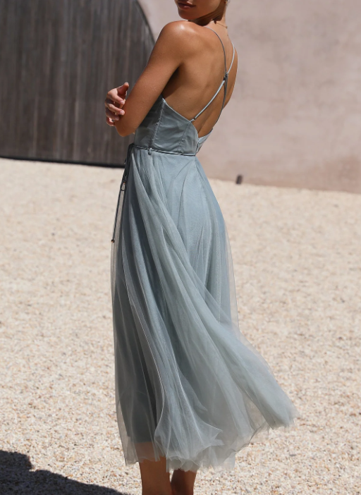 Drune | Ärmelloses Midi Kleid