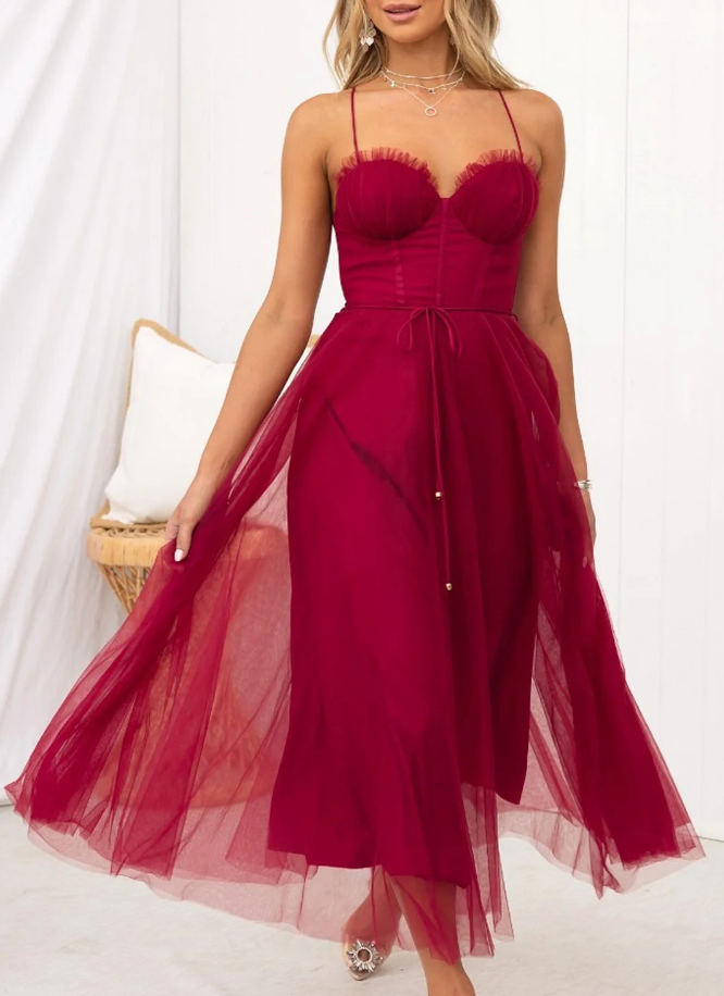 Drune | Ärmelloses Midi Kleid