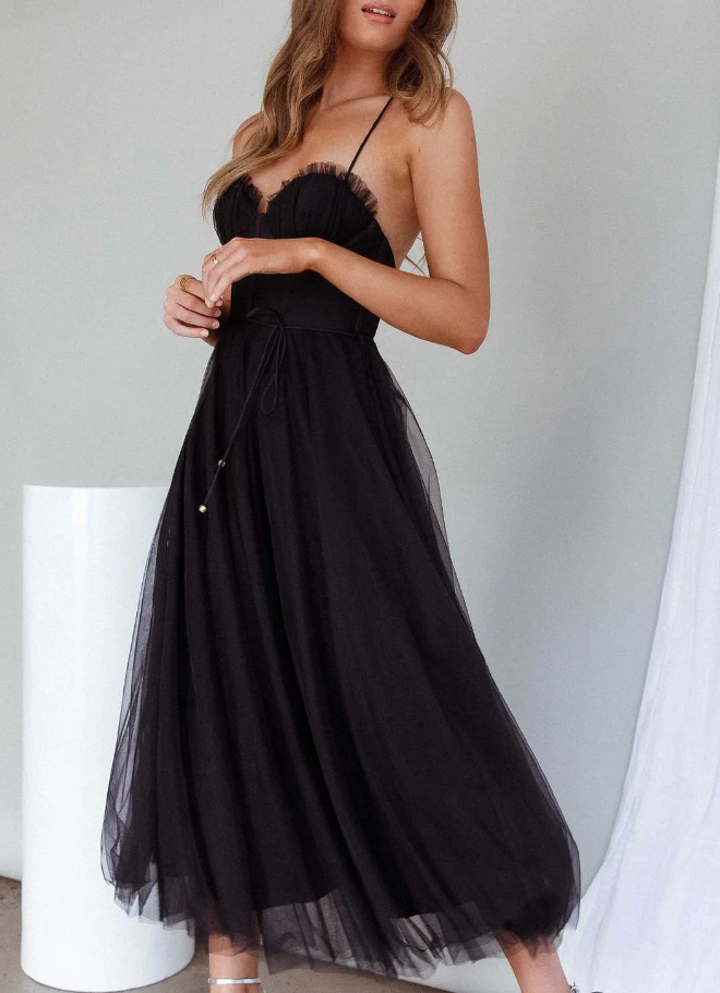 Drune | Ärmelloses Midi Kleid