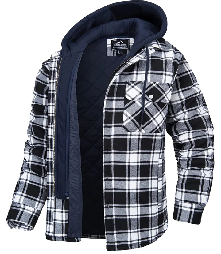 Drune | Karierte Kapuzenjacke Für Männer