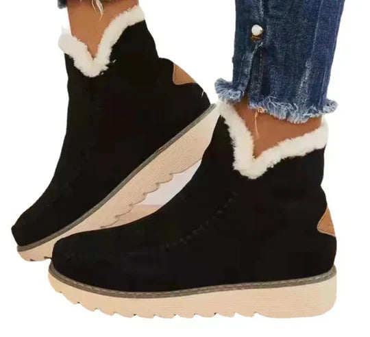Drune | damenstiefel aus plüsch-schafsfell