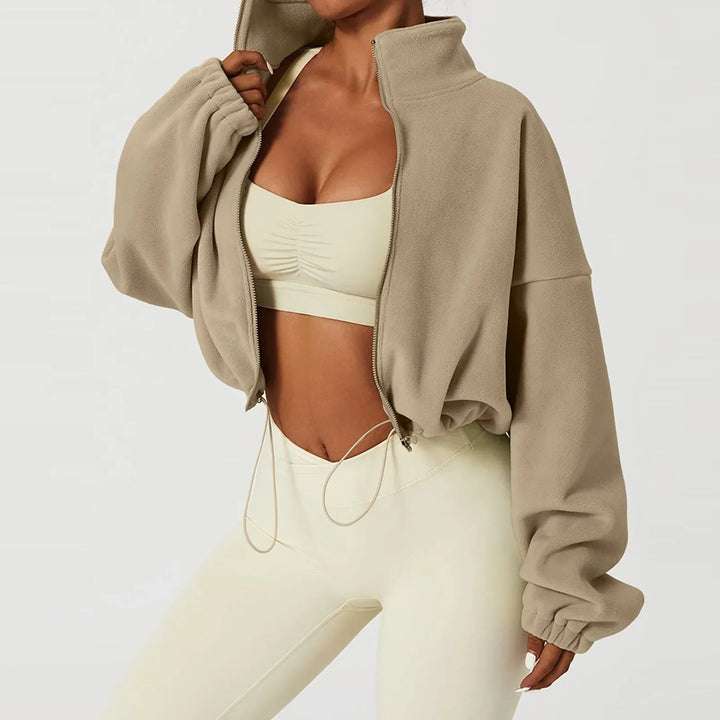 Drune - Gekürzte Fleece Jacke