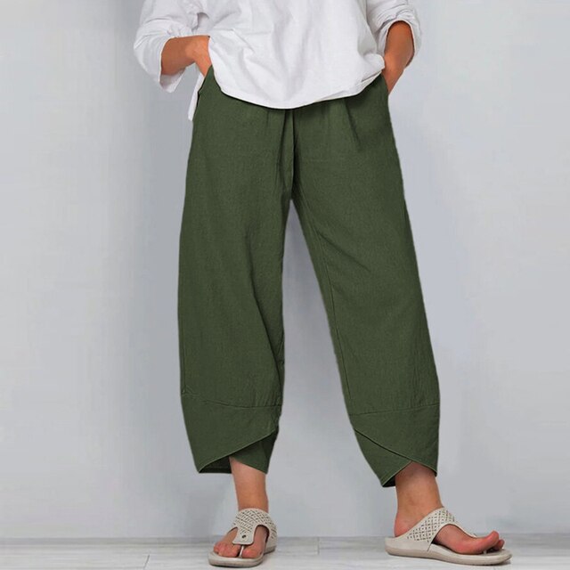 Drune - Lässige lockere Leinenhose
