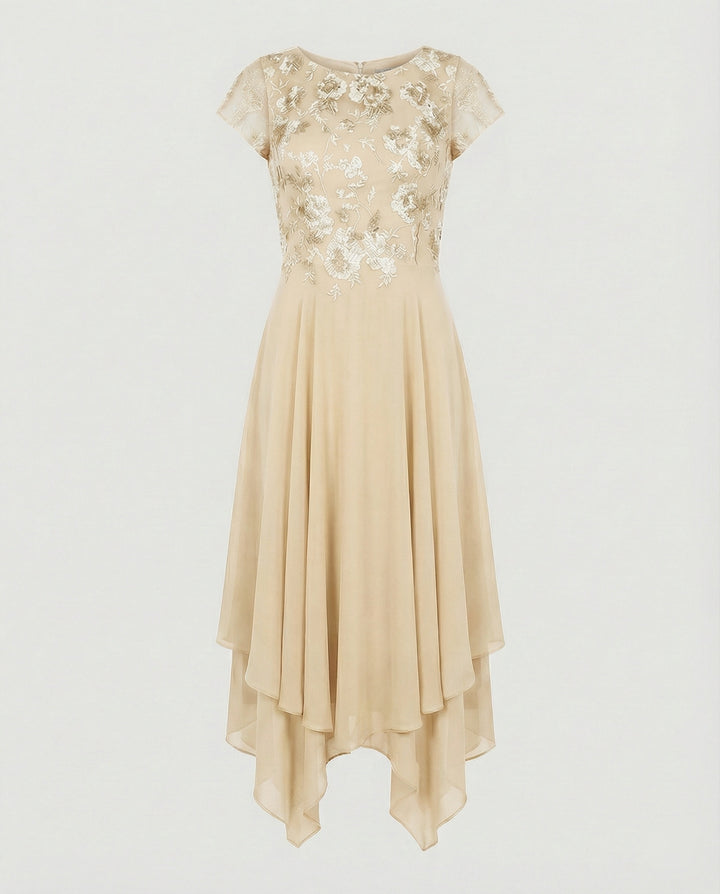 Drune - Damen Elegantes Sommerkleid Leicht & Feminin Geschnitten