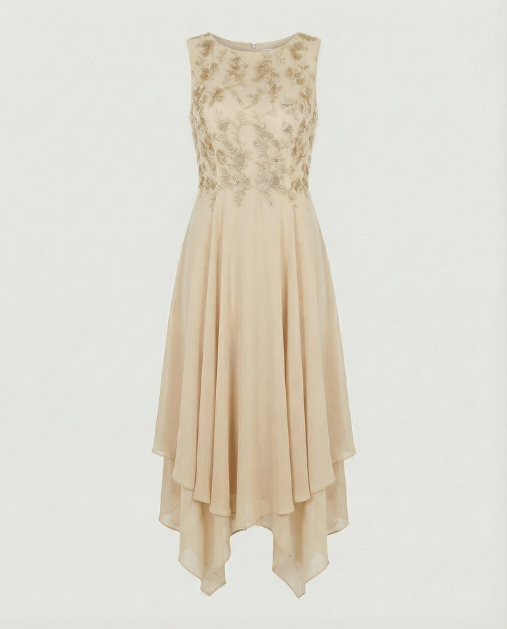 Drune - Damen Elegantes Sommerkleid Leicht & Feminin Geschnitten