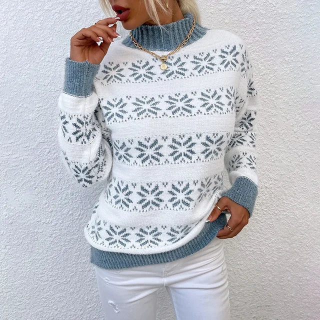 Drune | Frosty Fun Schneeflocken-Pullover