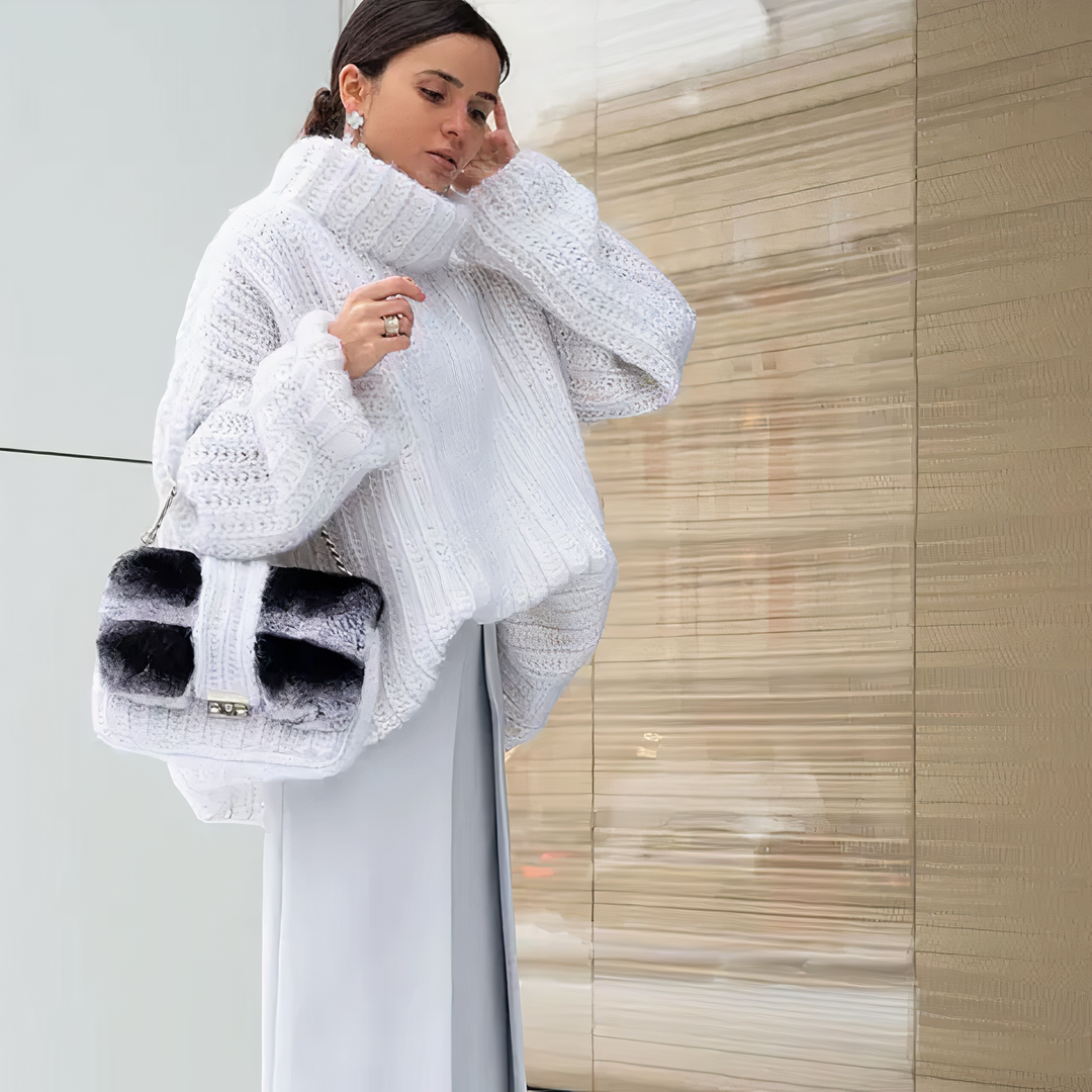 Drune | Fluffy Strickpullover