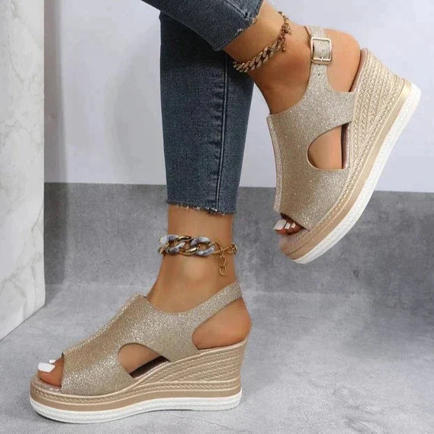 Drune | Orthopädische Keil Sandalen für Den Sommer