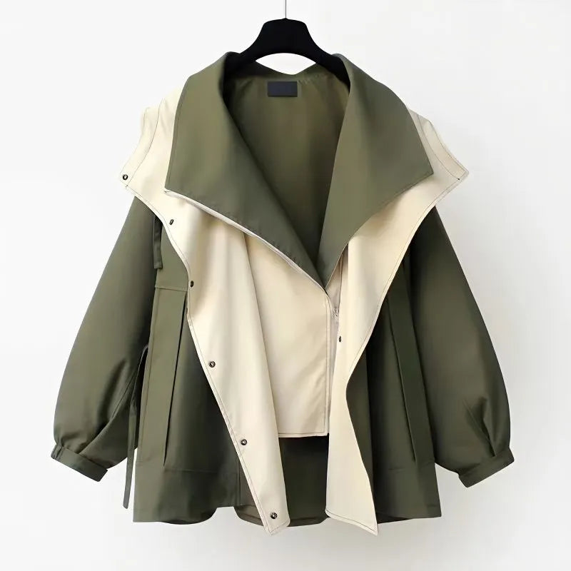 Drune | Modischer zweifarbiger Windbreaker