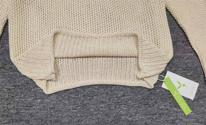 Drune | Unifarbener Langärmeliger Pullover