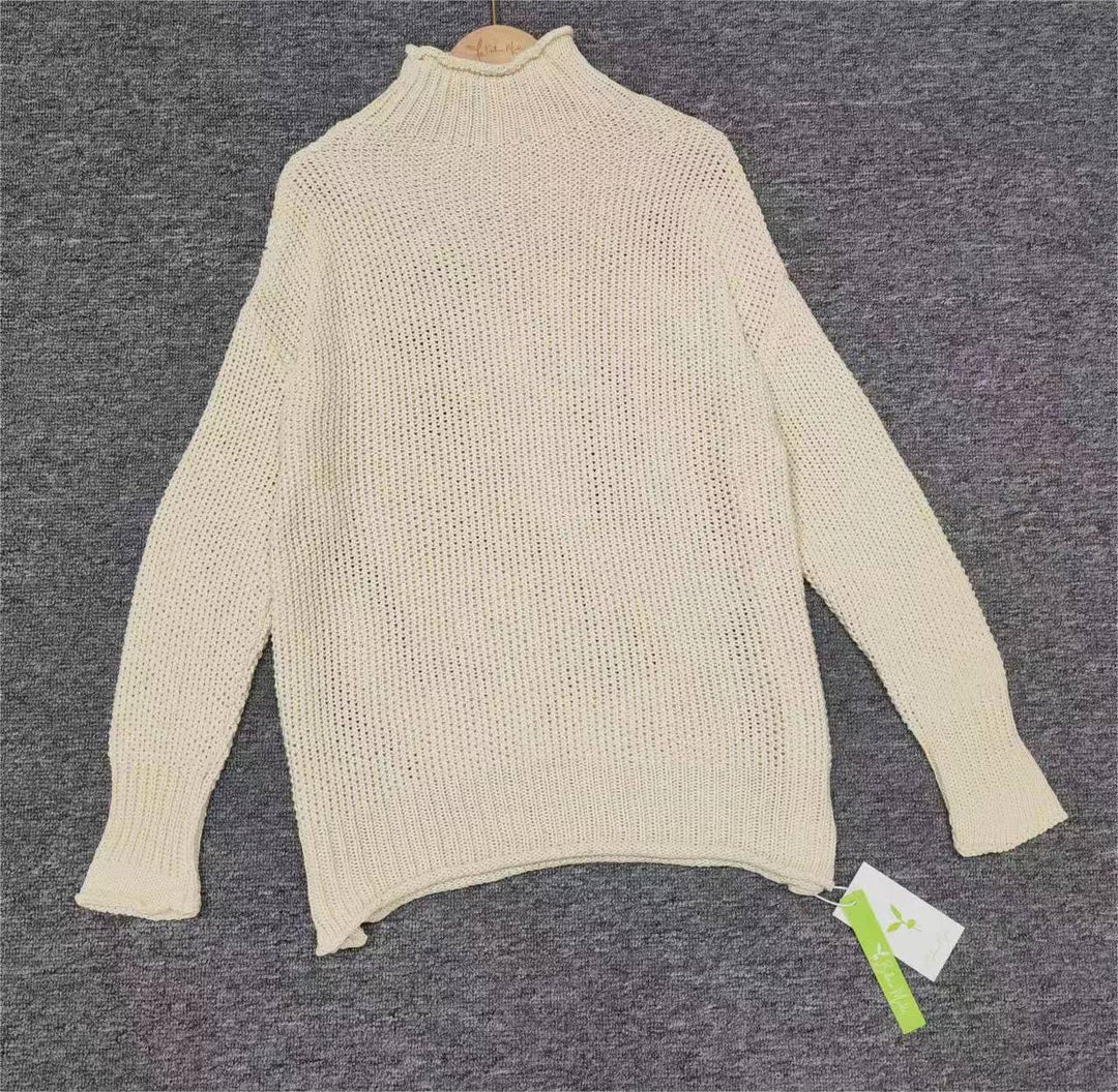 Drune | Unifarbener Langärmeliger Pullover