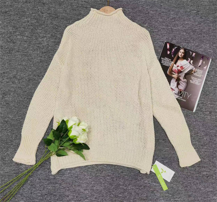 Drune | Unifarbener Langärmeliger Pullover