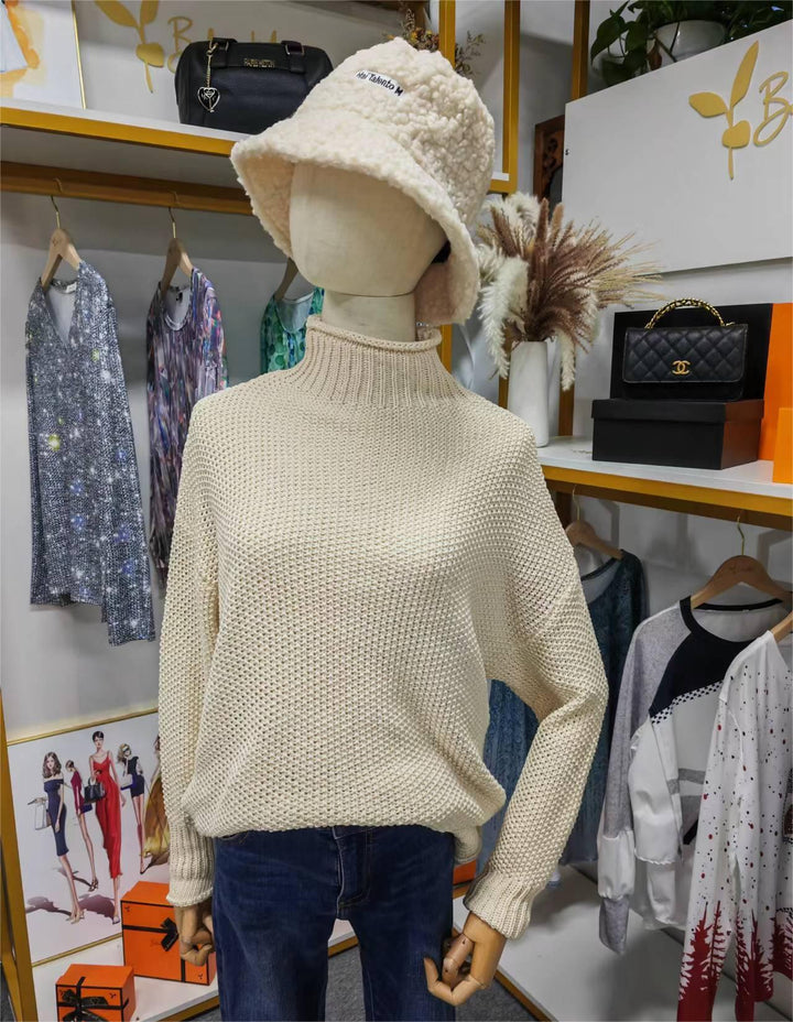 Drune | Unifarbener Langärmeliger Pullover