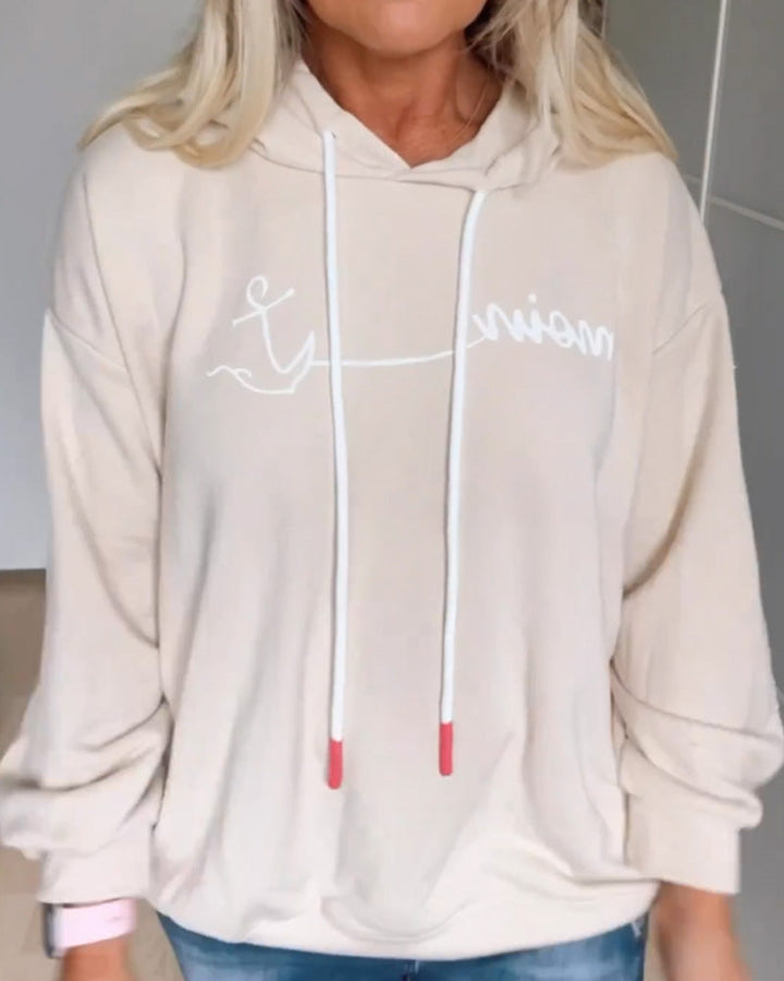 Drune | Kapuzenpullover mit Anker Print