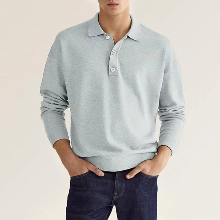 Drune | Stilvolles Lässiges Langarm-Poloshirt