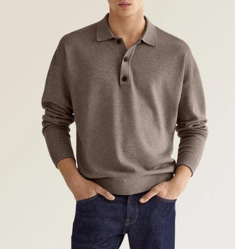 Drune | Stilvolles Lässiges Langarm-Poloshirt