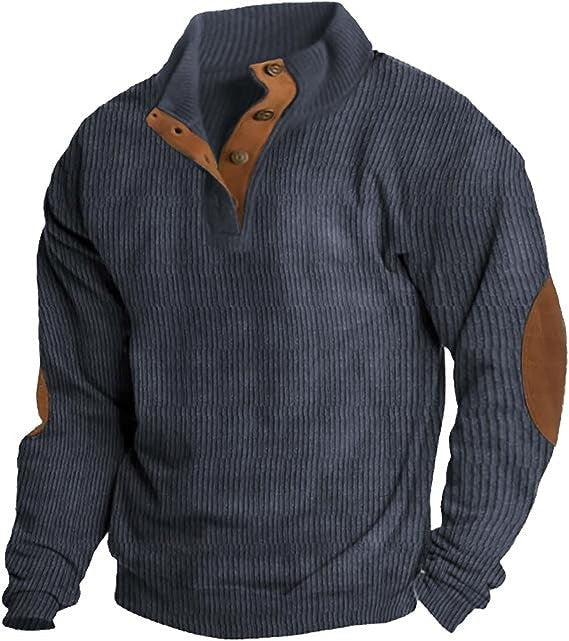 Drune | Strukturierter Ripp Herrenpullover