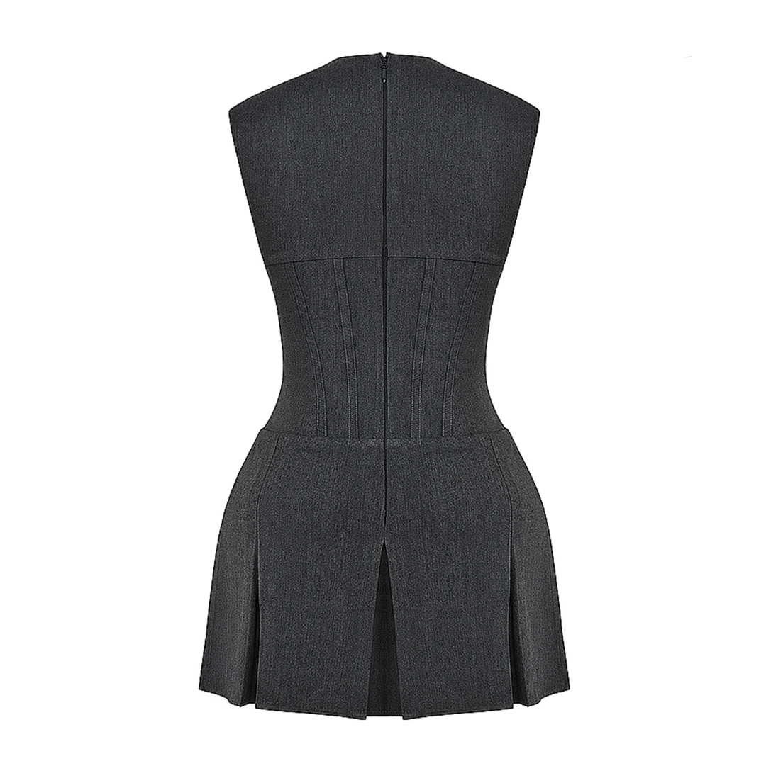 Drune | Plissiertes Mini Kleid