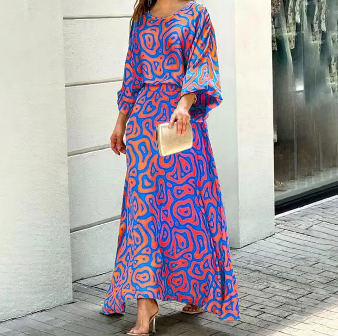 Drune | Sommerkleid Ärmelloses Rundhals Elegantes Leichtes Kleid