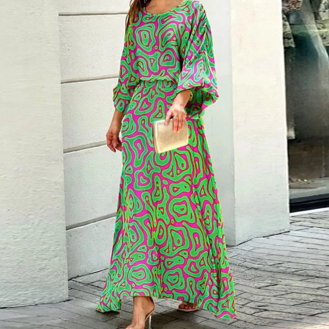 Drune | Sommerkleid Ärmelloses Rundhals Elegantes Leichtes Kleid