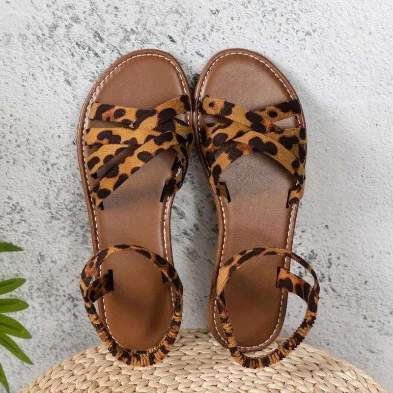 Drune | Print Flatsandalen mit Mühelosem Chic für Damen