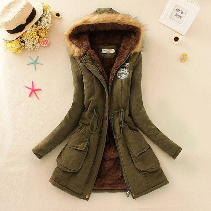 Drune | Warm gefütterte Winterjacke mit Kapuze für Frauen