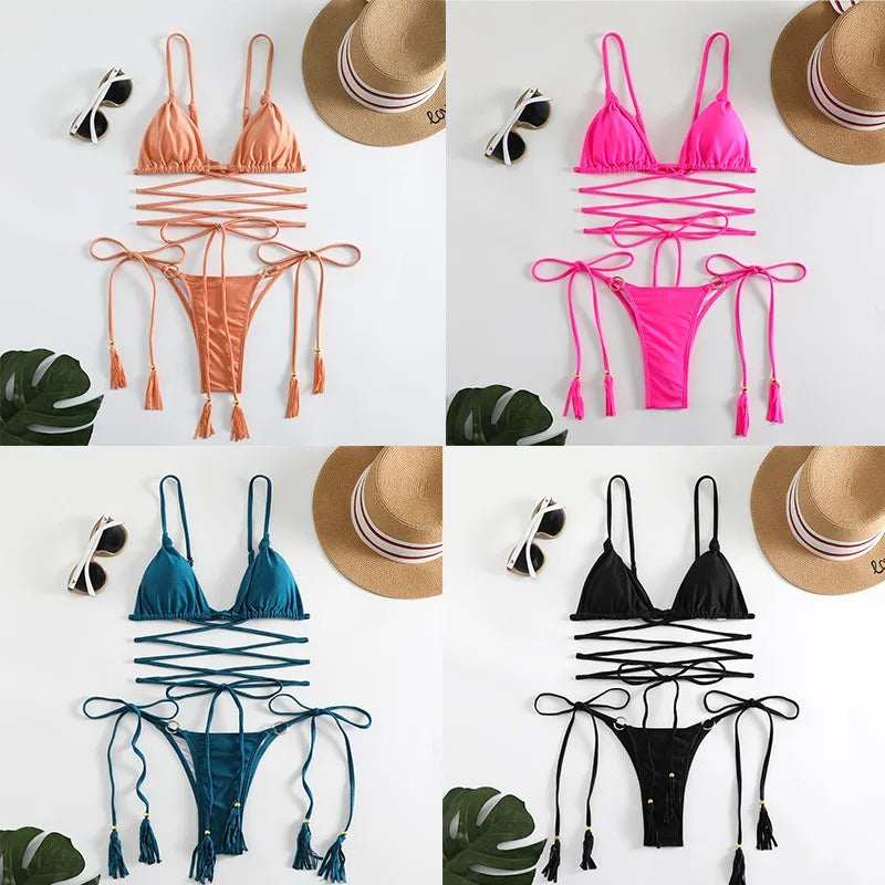 Drune | Sexy Cross String Bikini Satz