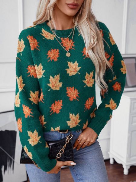 Drune | Strickpullover Übergroß Passform Weich Und Warm Langärmlig Rundhalsausschnitt