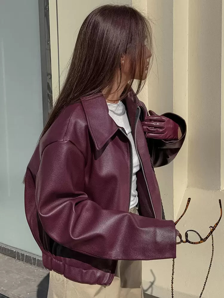 Drune | Lederjacke für Damen - modern und schick