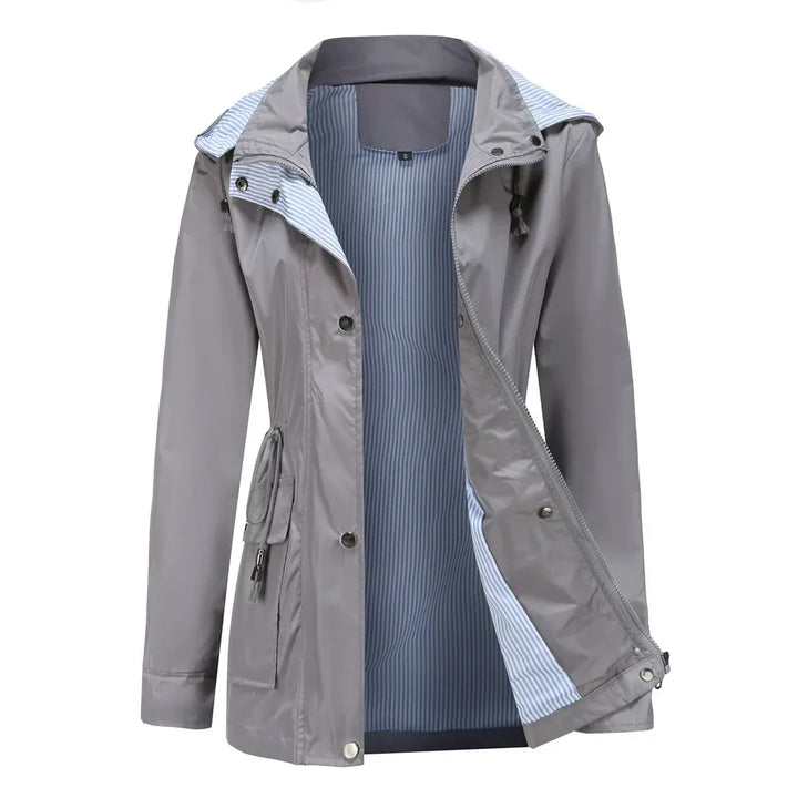 Drune | Damen Wasserfestes Windjacke mit Abnehmbarer Kapuze